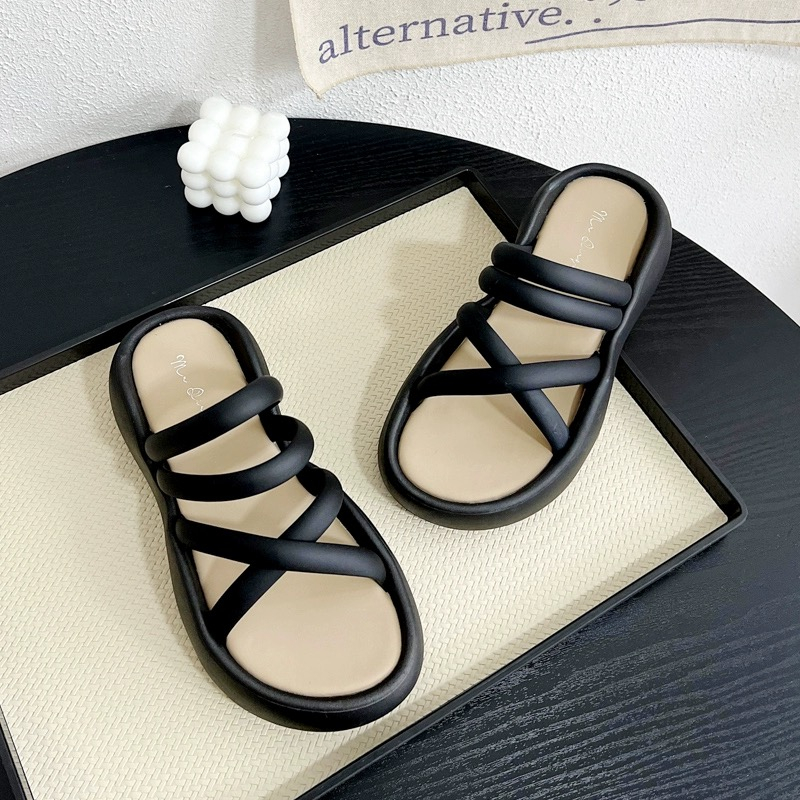 Juliet Dép sandal nữ quai ngang chính hãng nhiều màu đơn giản mẫu mới 2023 Mã B98G0D4