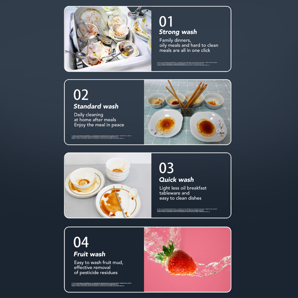 Máy Rửa Bát - Máy Rửa Chén Mini tự động di động chống rò rỉ cho Gia Đình Văn phòng RV 800W