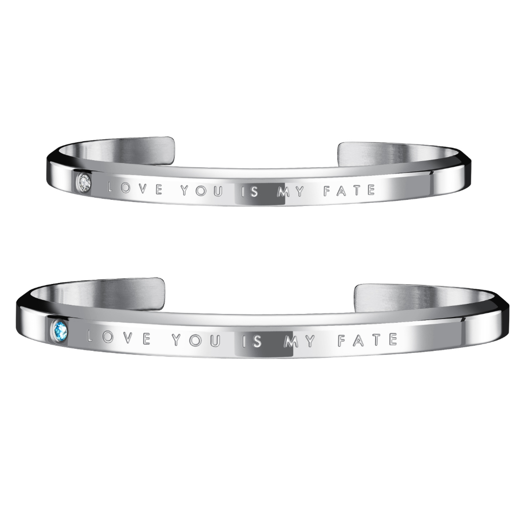 OLEVS Vòng Tay Dạng Hở Bằng Thép Titan Khảm Kim Cương Đơn Giản Dành Cho Nam Và Nữ Với Hộp GH856