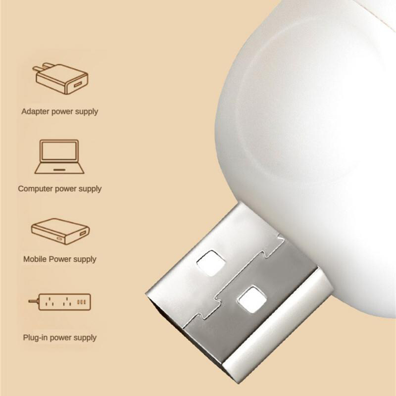 Mini usb led night light đèn hươu dễ thương không dây đèn plug-in di động