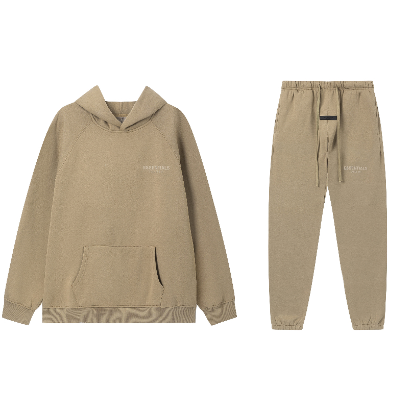 Áo hoodie in chữ sương mù mới caual plus size dày và quần