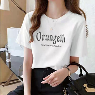 Korean version of loose fashion print trend short-sleeved T-shirt woman