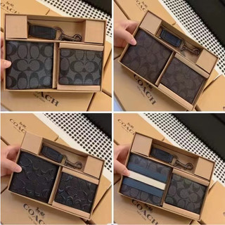 Original c0ach men's fashion wallet dompet multi-card wallet / leather short wallet