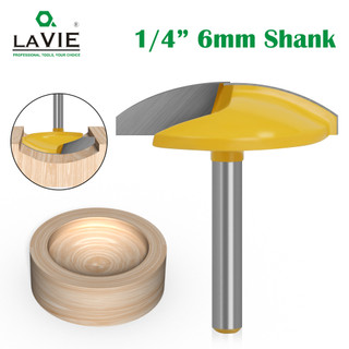 Lavie 1pc 1 / 4 "6mm shank bát nhỏ đáy phẳng dao phay dao 1-3 / 4" dao cửa rộng máy cắt gỗ