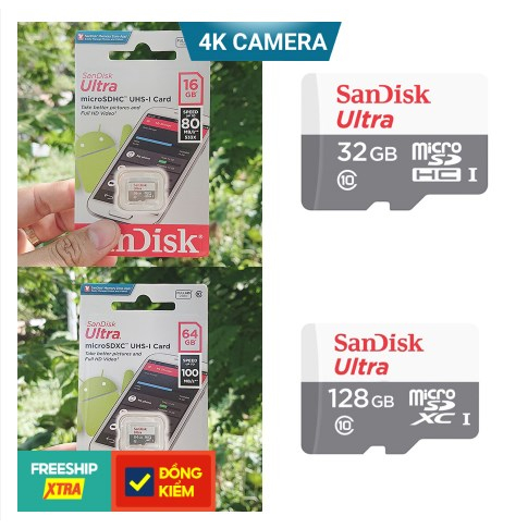 SANDISK Thẻ Nhớ 256GB 128GB 64GB 32GB Tốc Độ Cao Cho Điện Thoại