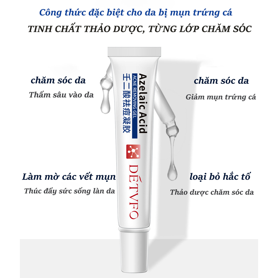 Kem chấm mụn Gel giảm mụn, giảm thâm ngăn mụn tái phát, kem bôi mụn làm mờ thâm mụn
