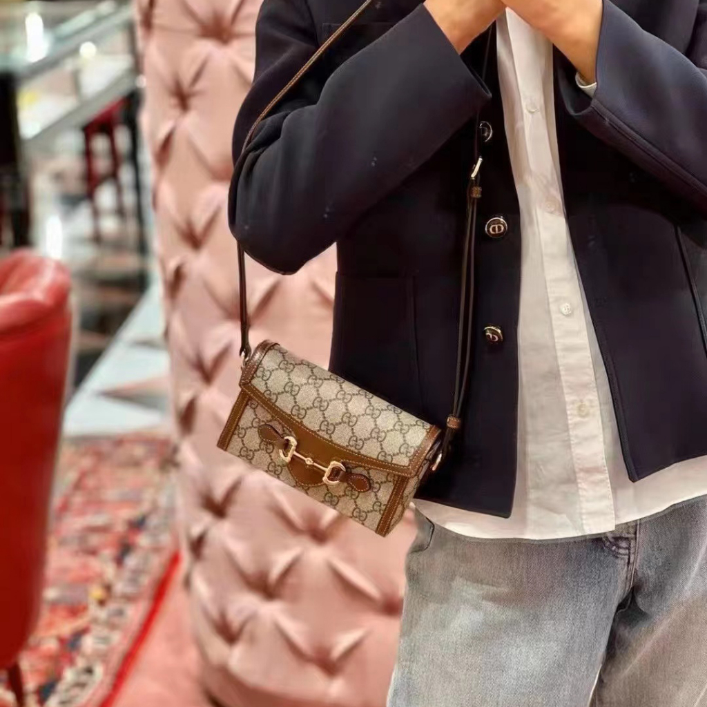 Gucci horsebit 1955 series mini handbag crossbody bag