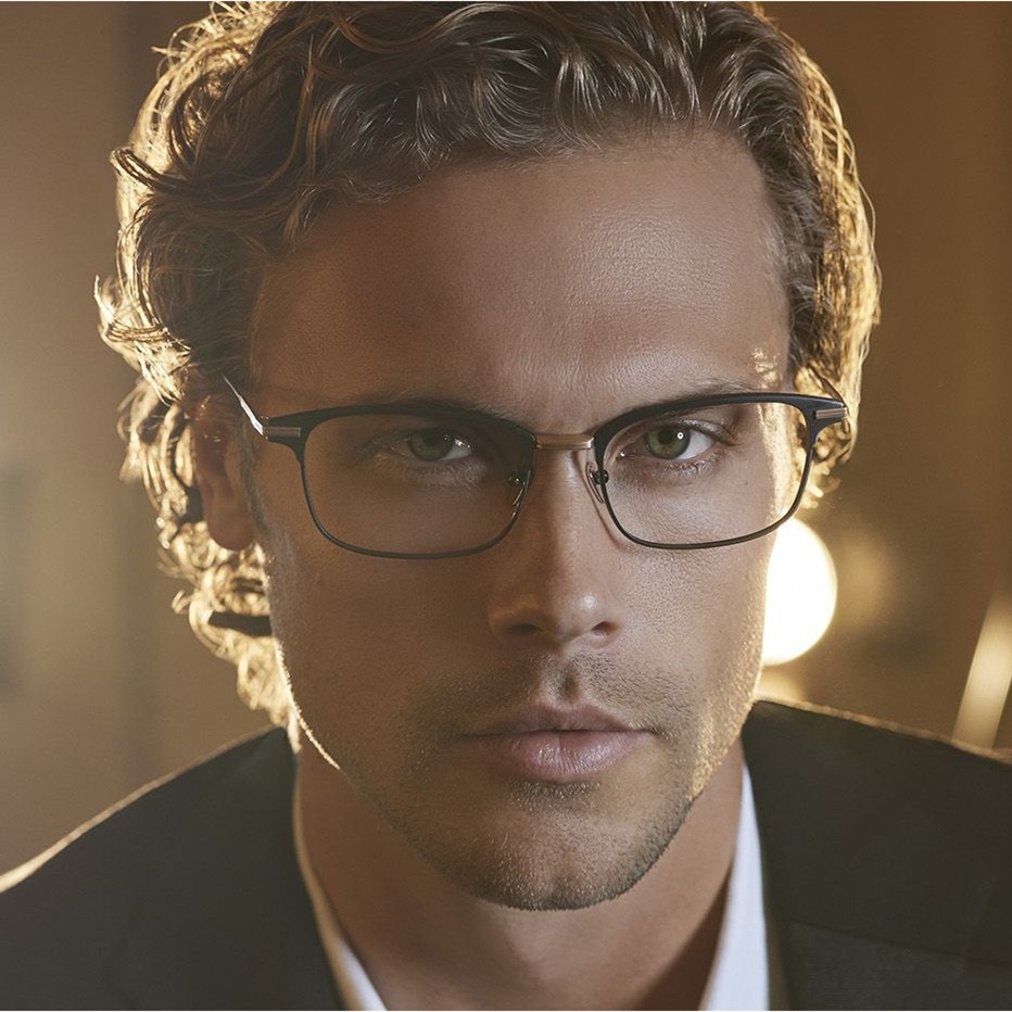 Mắt Kính Gọng Titan Siêu Nhẹ Hình Chữ Nhật Mạ Vàng Phong Cách  Đơn Giản Thời Trang Cho Nam MASUNAGA thiết kế Flatiron