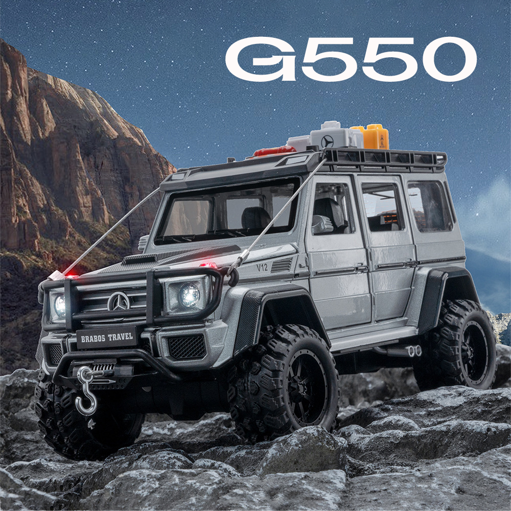 1:24 scale brabus g550 alloy car model diecast car sound light car lovers collection kids birthday gift metal boys toys