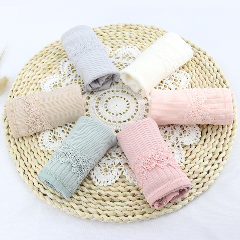 Chung đồ lót nữ eo thấp sau sinh lụa cotton thoáng khí dưới vết sưng quần lót thai sản