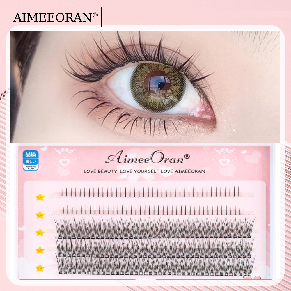Lông mi giả dưới Cotremyp Aimeeoran kiểu đuôi cá trông tự nhiên 10-12mm dùng trang điểm