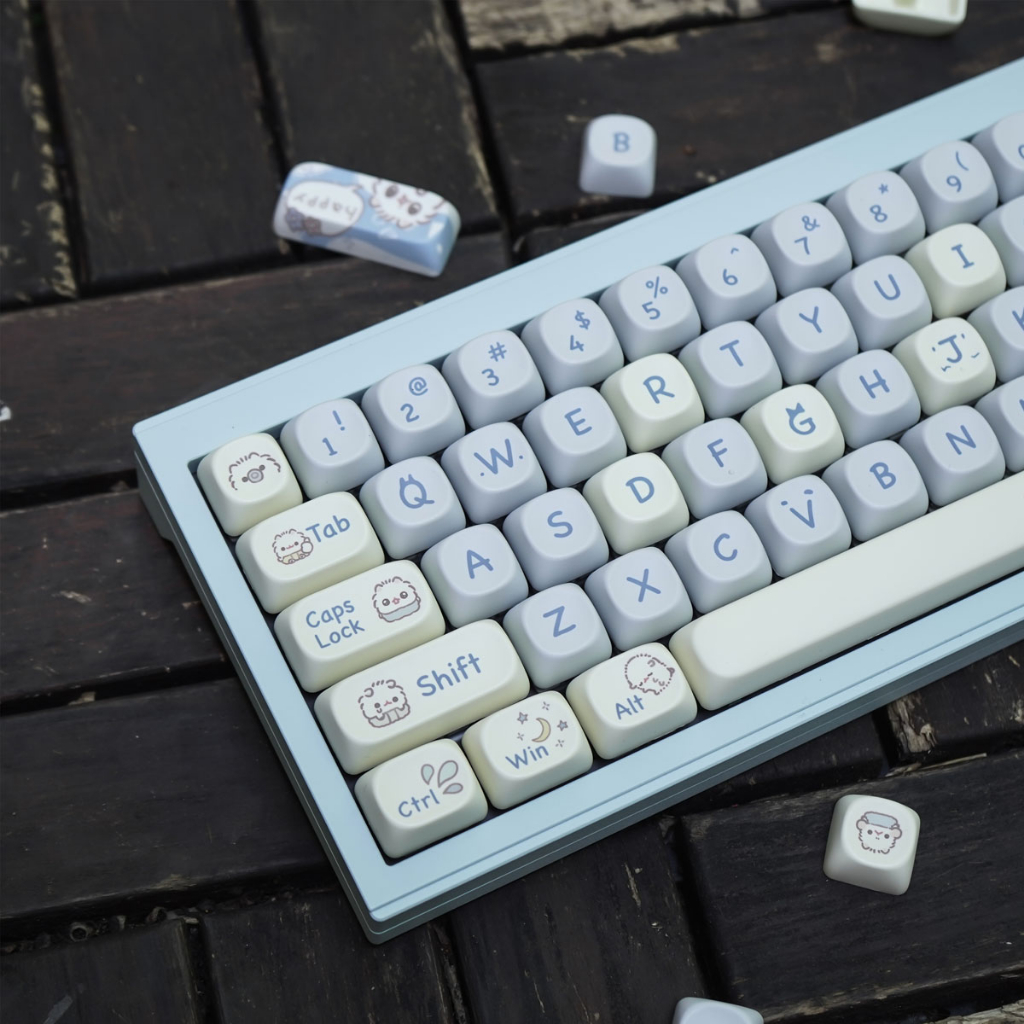 Gmk cute cat 145 key pbt keycaps dye thăng hoa moa rất cao cho bàn phím cơ mũ nóng dễ thương cá tính phù hợp 64/67/84