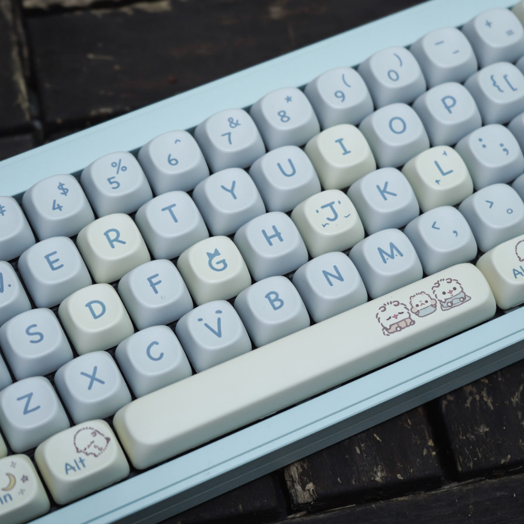 Gmk cute cat 145 key pbt keycaps dye thăng hoa moa rất cao cho bàn phím cơ mũ nóng dễ thương cá tính phù hợp 64/67/84