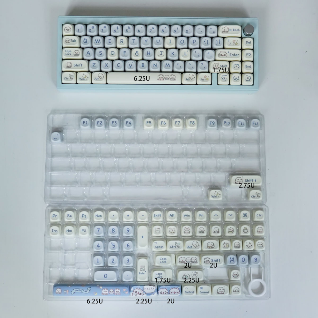 Gmk cute cat 145 key pbt keycaps dye thăng hoa moa rất cao cho bàn phím cơ mũ nóng dễ thương cá tính phù hợp 64/67/84