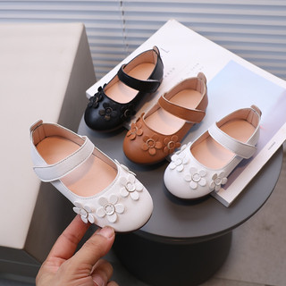 Spring summer trẻ em cô gái phong cách hàn quốc thời trang giản dị dễ thương thanh lịch phong cách anh retro hoa thiết kế mềm mại đáy chống trượt giày công chúa giày đơn giày da