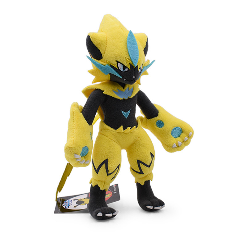 25 cm nhật bản pokemon anime hình zeraora đồ chơi sang trọng búp bê giữ gối động vật nhồi bông mềm mèo cho trẻ em quà tặng sinh nhật giáng sinh