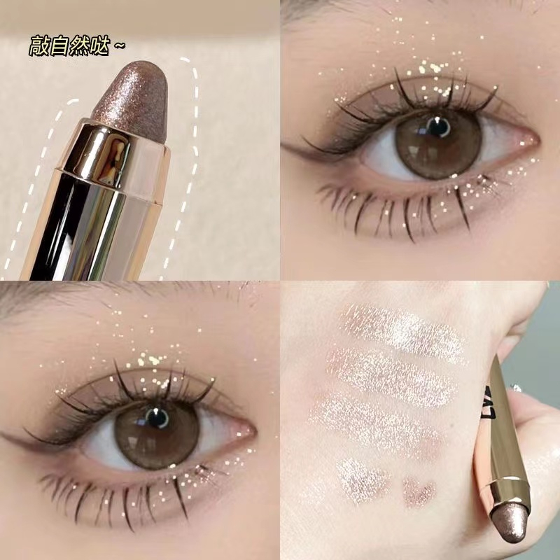 Đầu đôi Bóng mắt Ngọc trai mờ bền vững không thấm nước thiên nhiên phấn mắt
