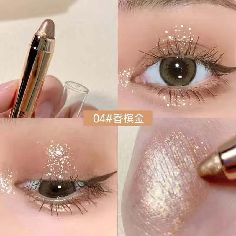 Đầu đôi Bóng mắt Ngọc trai mờ bền vững không thấm nước thiên nhiên phấn mắt