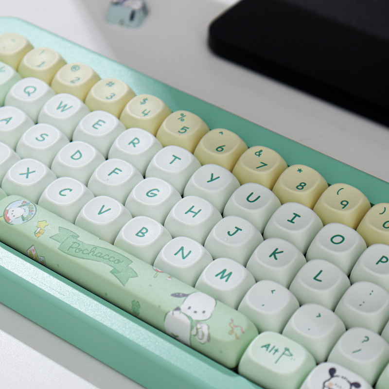 Gmk cute dog 148 key pbt keycaps dye sublimation moa profile cho bàn phím cơ keycap thích ứng cá tính dễ thương 61/68
