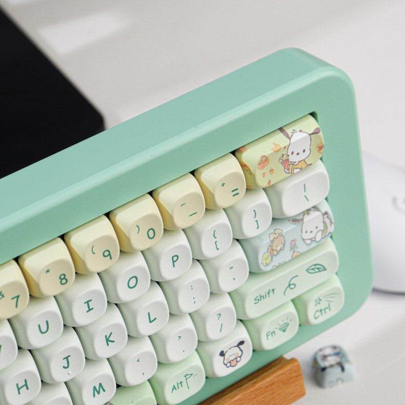 Gmk cute dog 148 key pbt keycaps dye sublimation moa profile cho bàn phím cơ keycap thích ứng cá tính dễ thương 61/68