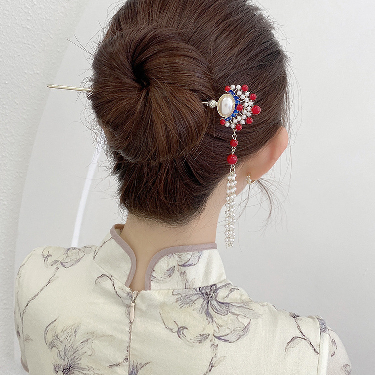 Trâm Cài Tóc Hình Chiếc Lá Phong Cách Vintage Thanh Lịch Cho Nữ