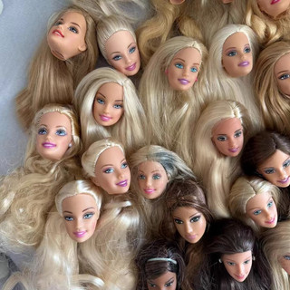 Đầu búp bê 5 cái ngẫu nhiên cho phụ kiện búp bê barbie 30 cm