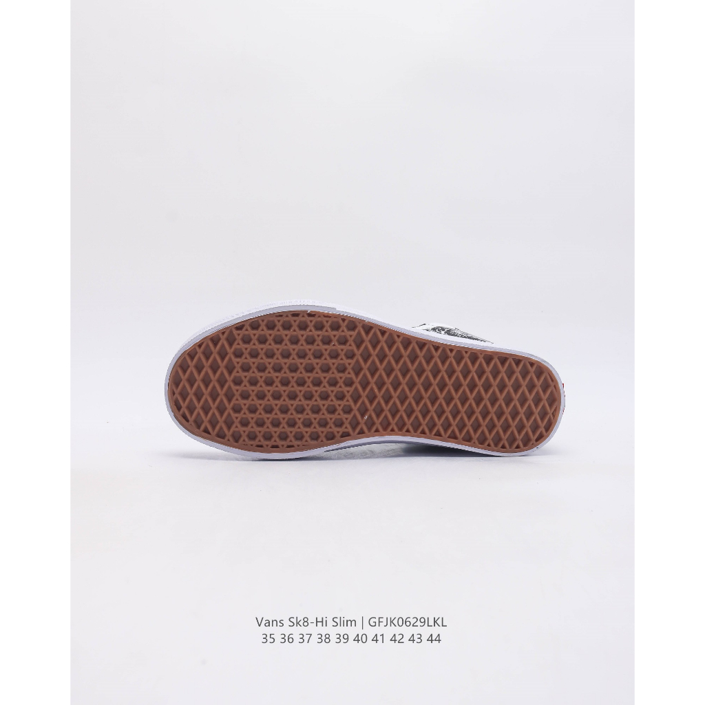 Vans vans classic series sk8-hi high-top giày vải thể thao thông thường giày thể thao cặp đôi giày thời trang retro nam nữ giày