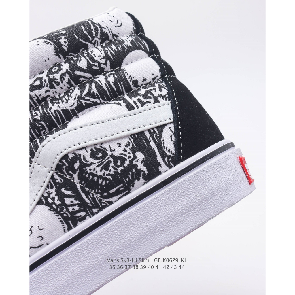 Vans vans classic series sk8-hi high-top giày vải thể thao thông thường giày thể thao cặp đôi giày thời trang retro nam nữ giày
