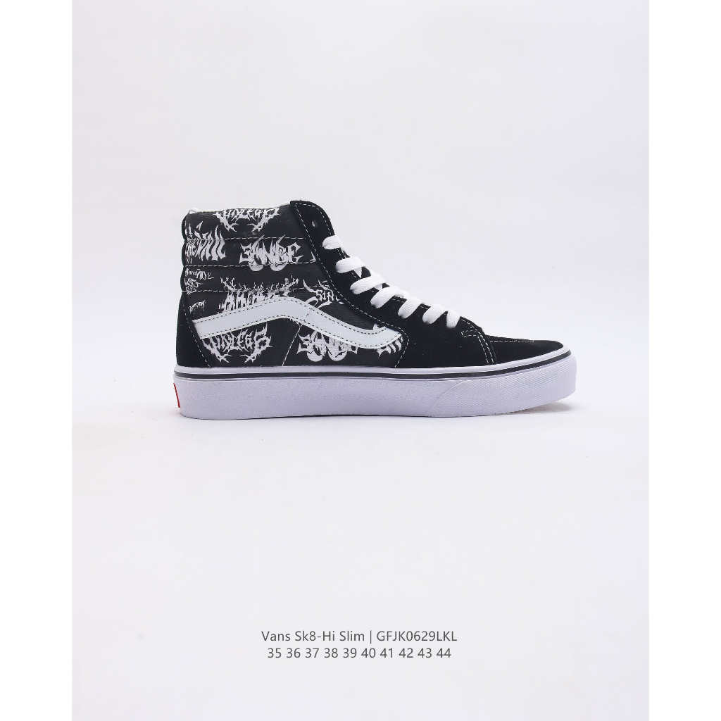 Vans vans classic series sk8-hi high-top giày vải thể thao thông thường giày thể thao cặp đôi giày thời trang retro nam nữ giày