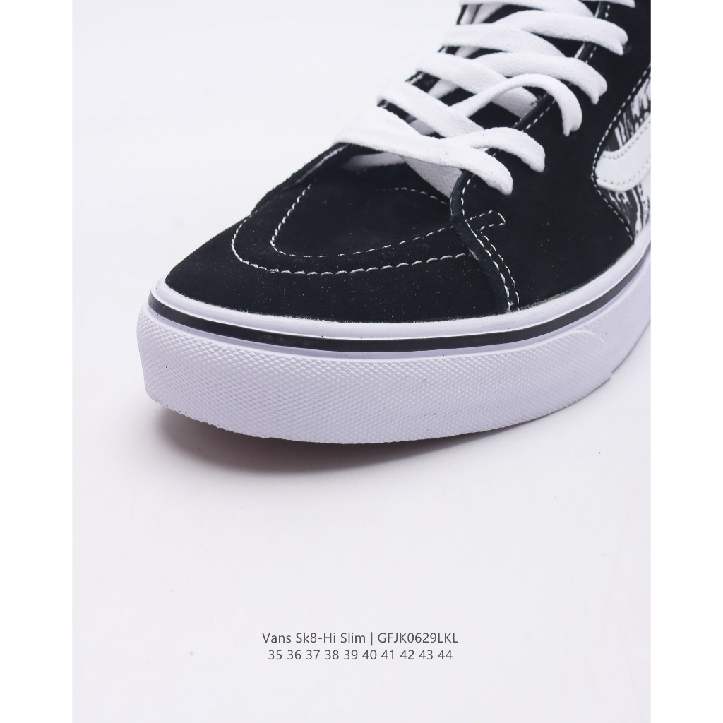 Vans vans classic series sk8-hi high-top giày vải thể thao thông thường giày thể thao cặp đôi giày thời trang retro nam nữ giày