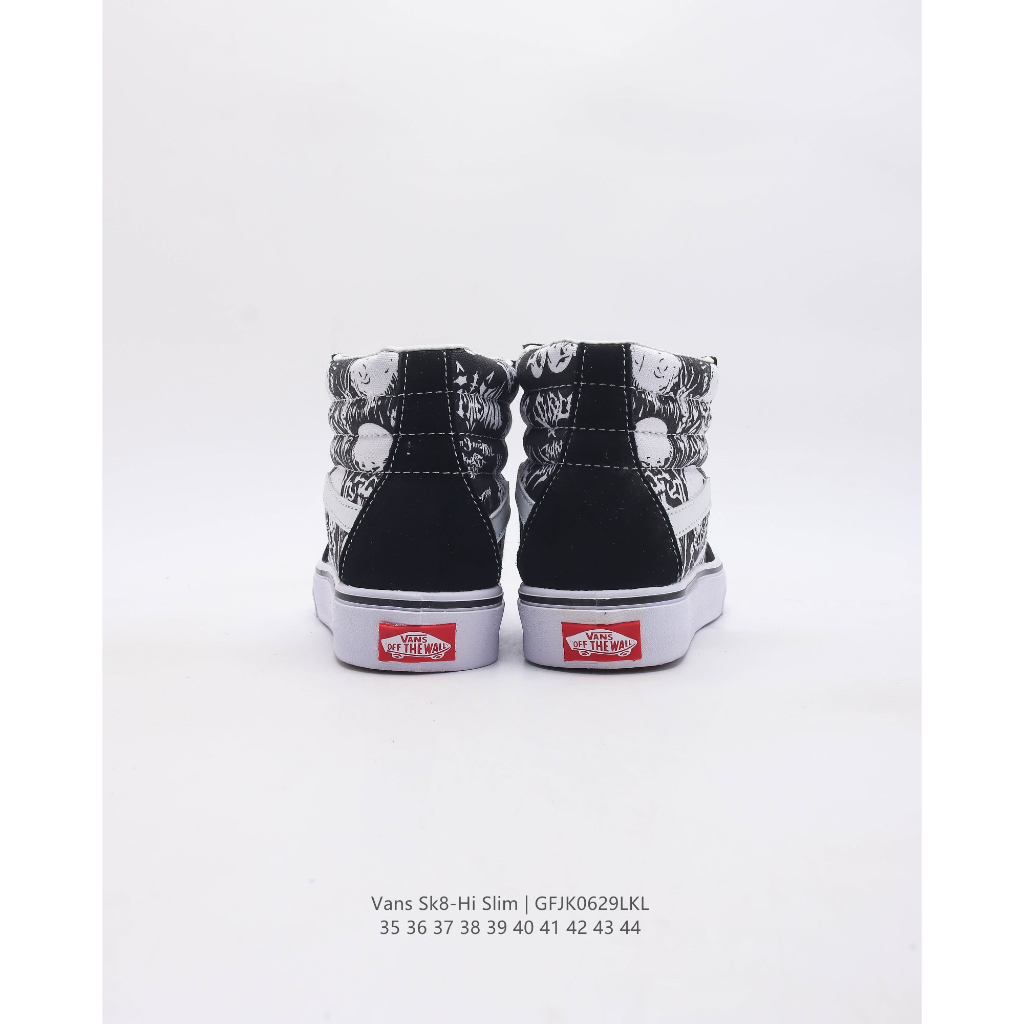 Vans vans classic series sk8-hi high-top giày vải thể thao thông thường giày thể thao cặp đôi giày thời trang retro nam nữ giày