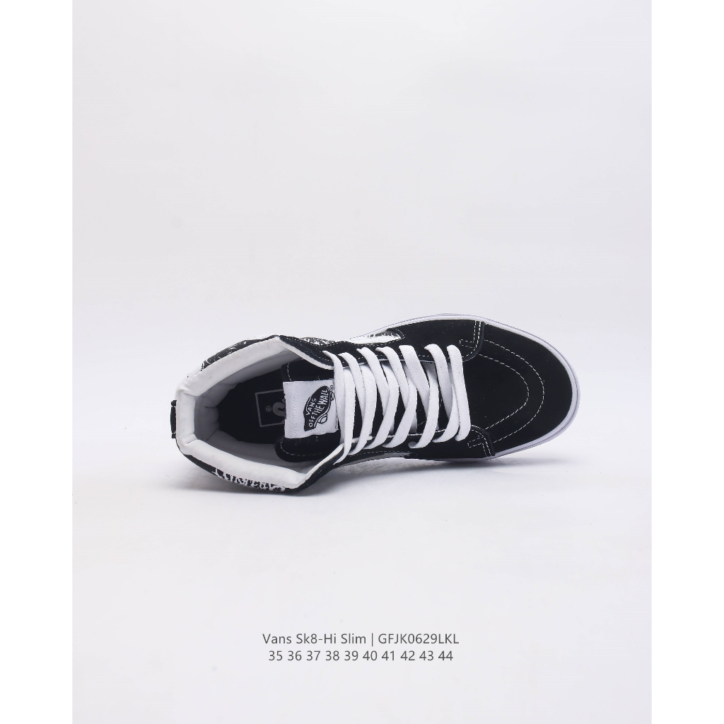 Vans vans classic series sk8-hi high-top giày vải thể thao thông thường giày thể thao cặp đôi giày thời trang retro nam nữ giày