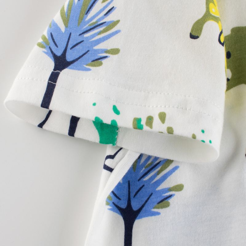 Áo Thun cotton Tay Ngắn In Hình Thời Trang Mùa Hè 2023 Dành Cho Bé Trai