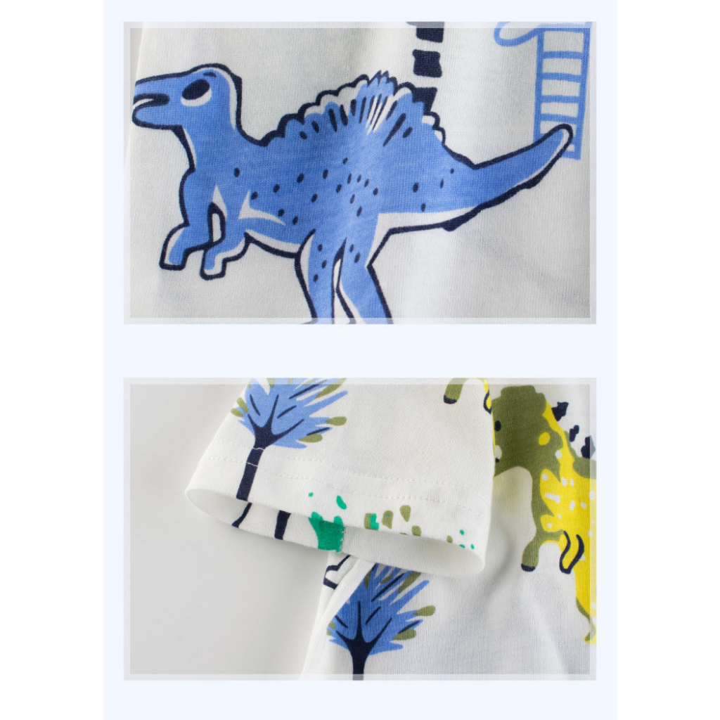 Áo Thun cotton Tay Ngắn In Hình Thời Trang Mùa Hè 2023 Dành Cho Bé Trai