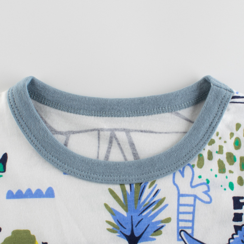 Áo Thun cotton Tay Ngắn In Hình Thời Trang Mùa Hè 2023 Dành Cho Bé Trai