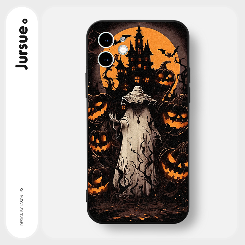 Ốp lưng JURSUE mềm chống bẩn hình độc lạ ngầu đen cho iPhone 15 14 13 12 11 Pro Max SE 2020 X XR XS 8 7 ip 6S 6 Plus Y3992