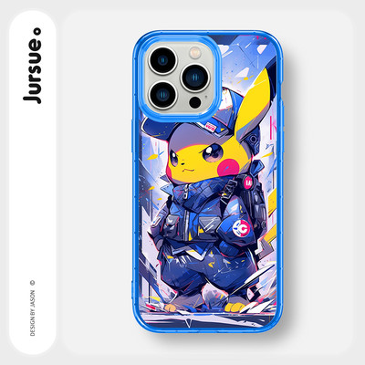 Ốp lưng JURSUE mềm chống sốc hoạt hình độc lạ ngầu màu cho iPhone 16 15 14 13 12 11 Pro Max SE 2020 X XR XS ip 8 7 Y3974