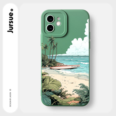 Ốp lưng JURSUE mềm chống sốc hình dễ thương đẹp cho iPhone 17 16 15 14 13 12 11 Pro Max SE 2020 X XR XS ip 8 7 Plus Y3965