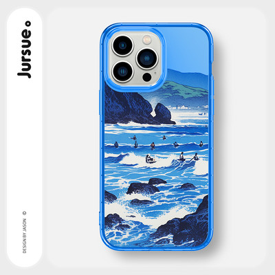 Ốp lưng JURSUE mềm chống sốc hình đơn giản độc lạ màu cho iPhone 16 15 14 13 12 11 Pro Max SE 2020 X XR XS ip 8 7 Y3975