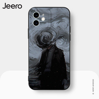 Ốp lưng JEERO chống bẩn độc lạ nam đen ngầu mềm Cho iPhone 16 15 14 13 12 11 Pro Max SE 2020 X XR XS ip 8 7 Plus HFE2760