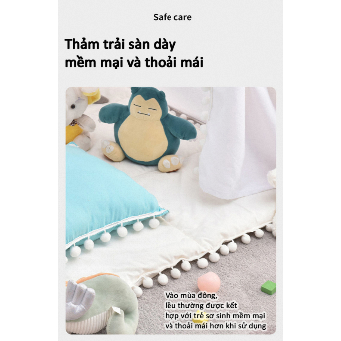 1.6m / 1.8m Lều Đồ Chơi Hình Lâu Đài Cho Bé