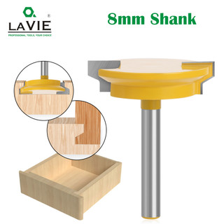 Lavie 8mm thẳng ngăn kéo đúc router bit ngăn kéo khóa tenon dao cắm gỗ phay cắt cửa chế biến gỗ mitered mc02130