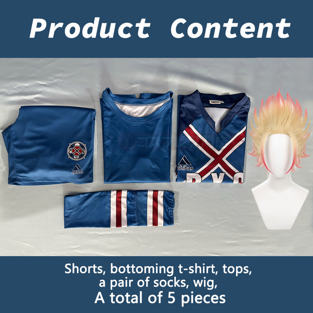 Holoun blue lock anime p.x.g pari ekusu jen cosplay trang phục rin jersey đồng phục bóng đá thể thao hàng ngày mặc cô gái