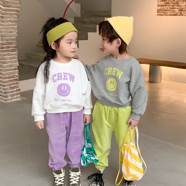 Áo len trẻ em cô gái hoạt hình áo in hình bé trai áo khoác thời trang giản dị