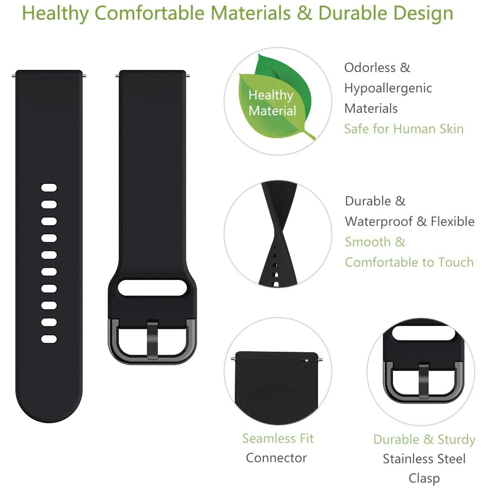 Dây Đeo Bằng silicone Cho Đồng Hồ Thông Minh amazfit gts 2 / 4 / 3 / gts 2 / 4 mini / gtr 4 / 2 / 2e 20mm / 22mm