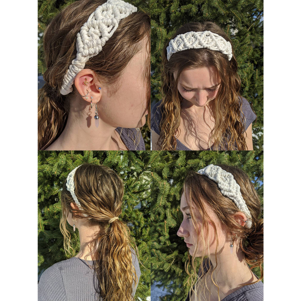 Boho chic handmade dệt morocco lấy cảm hứng từ macrame headband cho phụ nữ thiết kế ban đầu quấn tóc trang sức băng đô