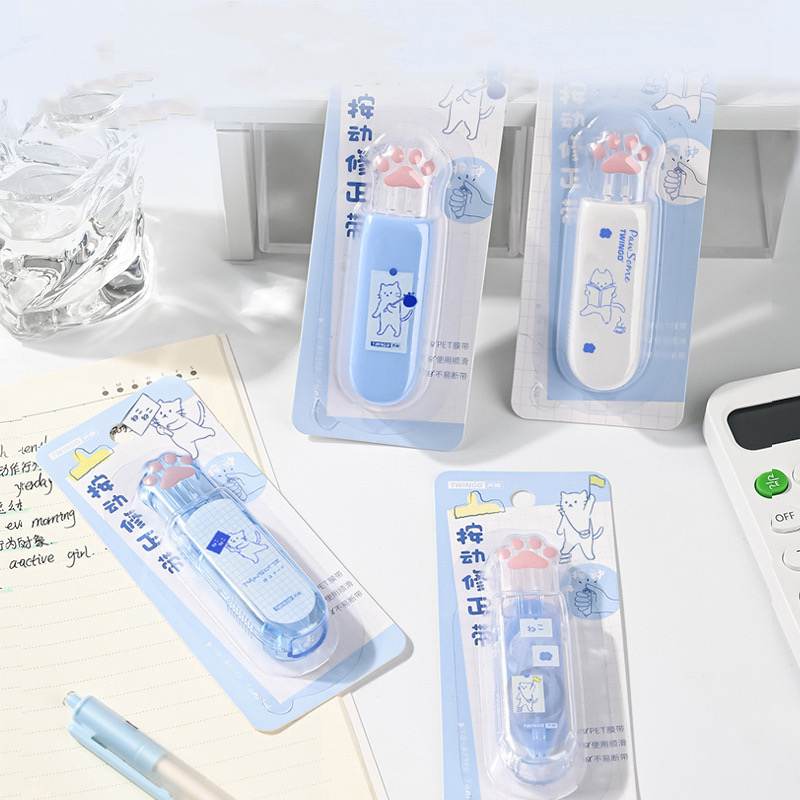 Bút xóa kéo thiết kế hình bàn chân mèo dễ thương tiện dụng văn phòng phẩm đồ dùng học sinh Văn phòng phẩm quà  phần thưởng