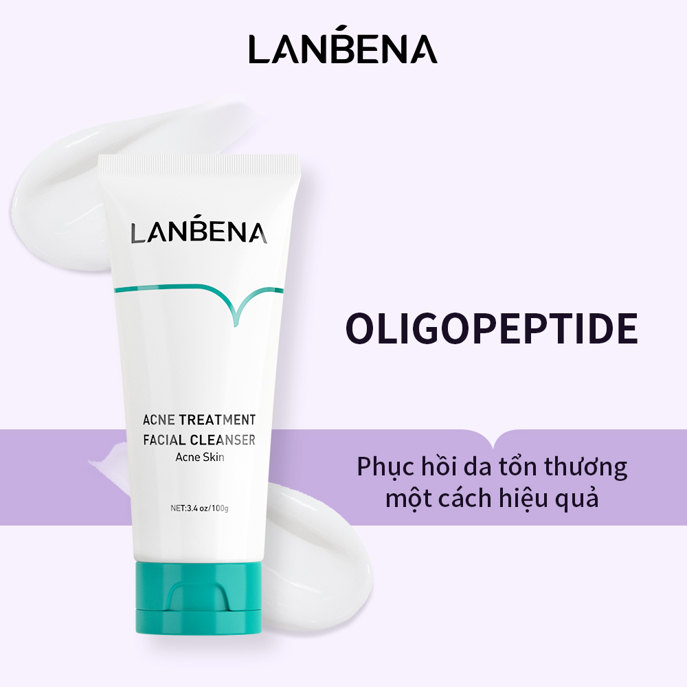 Sữa rửa mặt hỗ trợ giảm mụn Lanbena dung tích 100ml