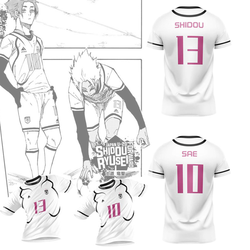 Blue lock anime jersey-japan u20 gao jiahui unisex t-shirt