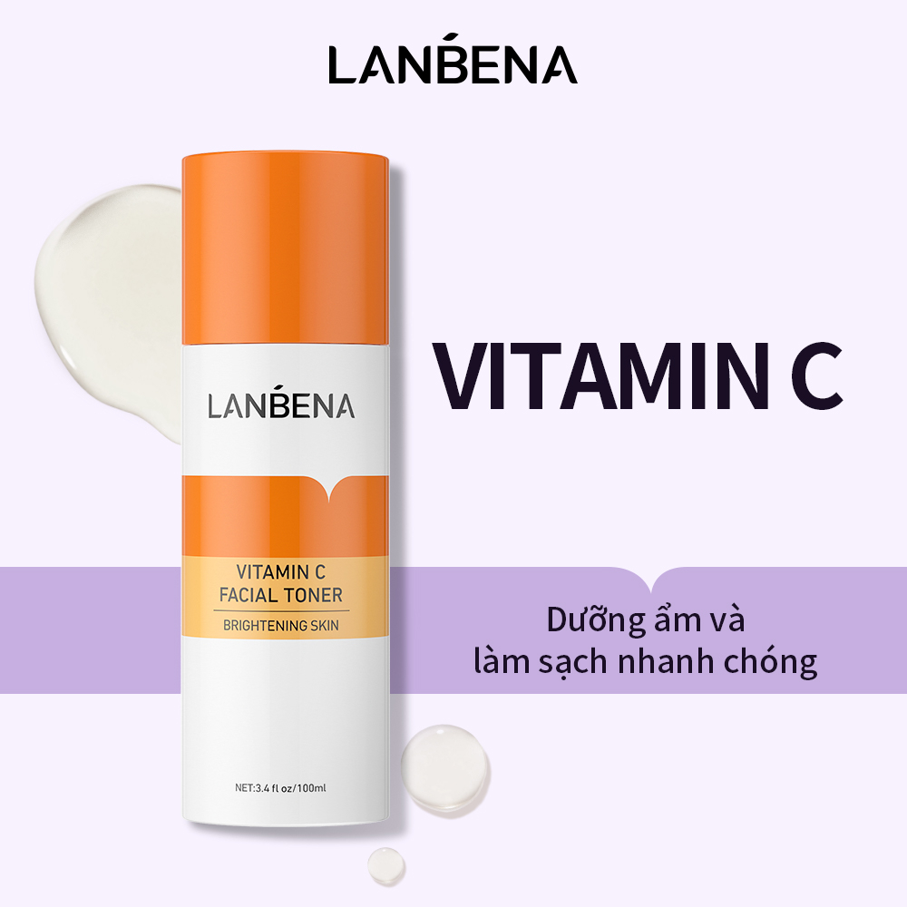 Toner Lanbena Vitamin C Làm Trắng Da Mặt 100 ml